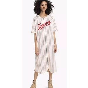 Y2K NWT Tommy Jeans Hilfiger Baseball Dress Zip XS